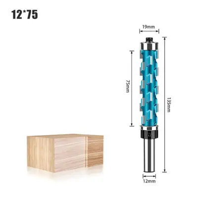 (blue, 12mm shank NO3) 12mm 1/2inch Flush Trim Router Bit With Double Bearing Round Shank Carbid