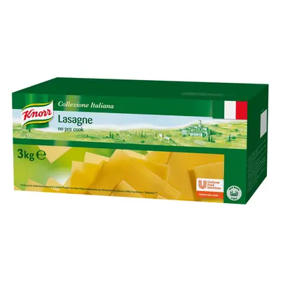 Knorr Professional Lasagne Sheets Not Pre Cooked - 1x3kg