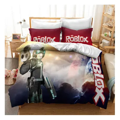 (Pattern 08, Single) ROBLOX Bedding Single Double Duvet Cover Cartoon