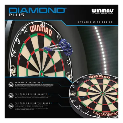 Winmau Diamond Plus Professional Bristle Dartboard