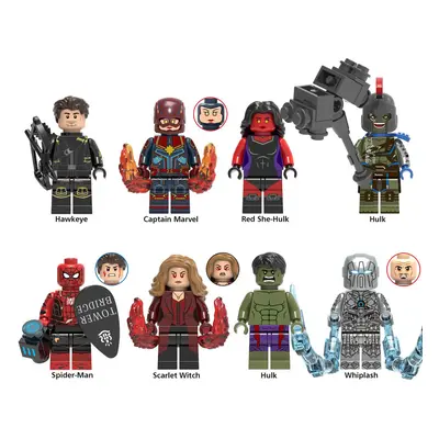 (8PCS-E) 128PCS Marvel Avengers Super Heroes Mini Figures DC Set Fit Lego