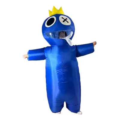 Game Rainbow Cosplay Blue Friend Monster Inflatable Jumpsuit Full Set Costumes Halloween adult