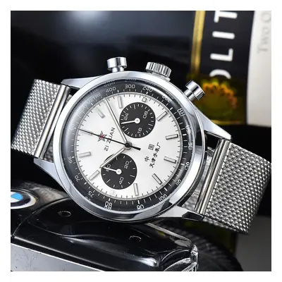 (XM-YIN) China Aviation Chronograph Seagull Movement Mechanical Watch For Men 40mm St1901 Sapphi