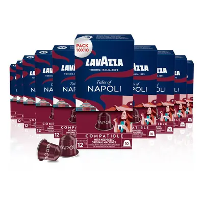 Lavazza, Tales of Napoli, Coffee Capsules Compatible with Nespresso Machines Original, with Note