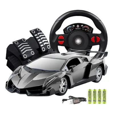 (A) 1:12 Remote Control Sports Car Models Steering Wheel Gravity Sensing Four-way Remote Control