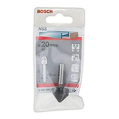 Bosch 90Â° Countersink Bit Shank, 8mm x 20mm, Silver