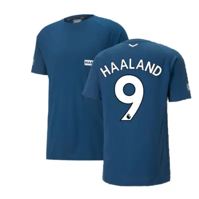 (L) Man City Casuals Tee (Blue) (HAALAND 9)