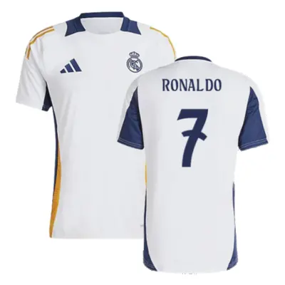 (S) Real Madrid Training Shirt (White) (Ronaldo 7)