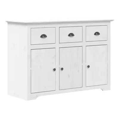 (white) vidaXL Sideboard Highboard Cupboard Home Storage Side Cabinet Solid Wood Pine