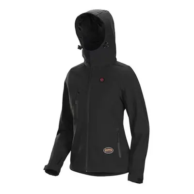 Pioneer SRWV3210570U-3XL Womens Heated Softshell Jacket, Black - 3XL