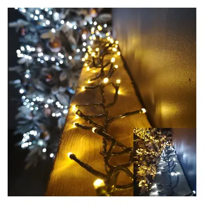 4.5m White or Warm White Colour Changing Connectable Cluster LED Lights Christmas Decorations