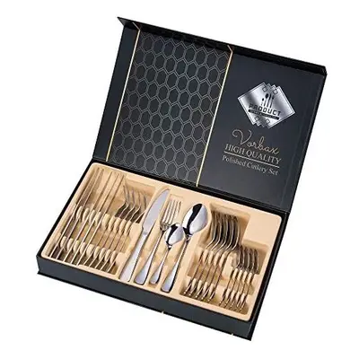 Cutlery Sets Piece Vorbax Stainless Steel Cutlery Set Flatware Silverware Knife and Fork Sets wi