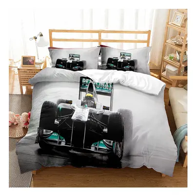 (03, Single-135*200cm) Sports Car Bedding Single Double Duvet Cover Pillow Cases Set