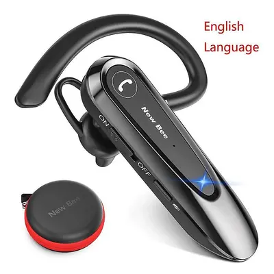 (B45 English Black) New Bee B45 Bluetooth Earphones 5.0 Headset Wireless Headphones With Dual Mi