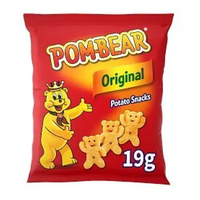 Pom-Bear Original Crisps 19g (Pack of 36)