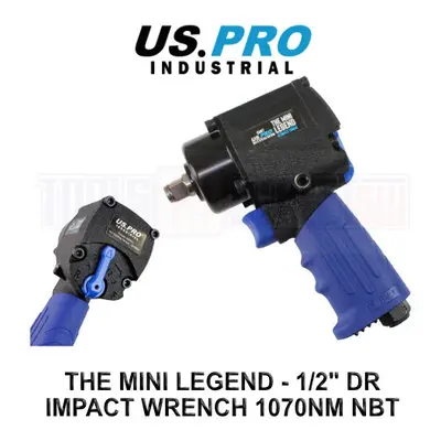 US PRO Industrial 1/2â Drive Mini Air Impact Gun Nm or Nm NBT