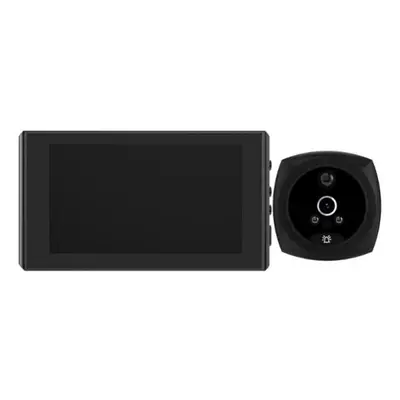 (black, A6) 4.3 Inch Peephole Doorbell Door Camera Pir Infrared Night Vision Hd Motion Detection