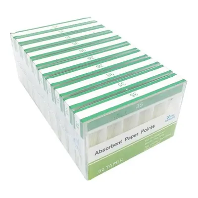 (02 Taper 35) Boxes Dental Absorbent Paper Points Sterile Sizes 04 F1 F2 F3 Taper 15-40# For Den