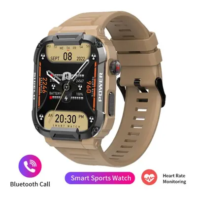 (yellow) New Full Touch Smart Watch Men For Android Xiaomi Blood Pressure Oxygen Fitness Watch A