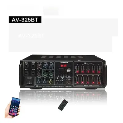 (325BT EU Plug) 1800w Bluetooth Amplifiers Support Way Microphone Input Usb Sd Fm Aux Digital Au