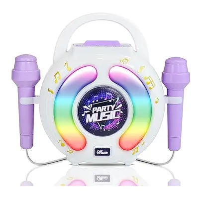 Karaoke Machine for Kids Age with Microphones, Play Microphone for Kids Ages 3-5, Toddler Microp