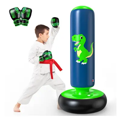 QPAU Inflatable Punching Bag, Inch Stable Inflatable Boxing Bag for Kids, Gifts for Boys and Gir