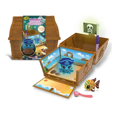 - Washimals Ocean Glow Pets - Treasure Chest Set for Baby Coloring and Bathing Toy and Gift for 