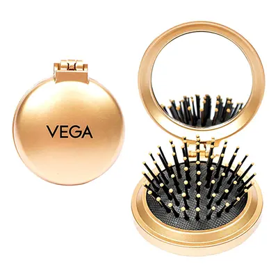 Vega Pop-up Hair Brush with Mirror Pcs