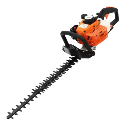 vidaXL Petrol Hedge Trimmer 722mm Orange and Black Garden Bush Shrub Cutter