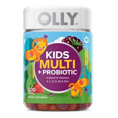 OLLY Kids Multivitamin Probiotic Gummy, Vitamin A, C, D, E, B, Zinc, Ct