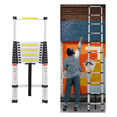 (3.2M) Aluminum Telescopic Ladder Extendable Ladder 330lb Max Capacity Multi-purpose Ladder