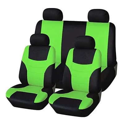 HotYou Universal Seat Cover - Front & Rear - Full Set 5,Removable and washable,Green