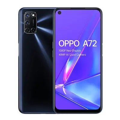 (Twilight Black) Oppo A72 128GB 4GB RAM 48MP 1080P 6.5" Unlocked Smartphone Boxed - Grade A