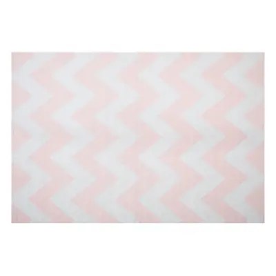 Area Rug x cm Pink and White KONARLI