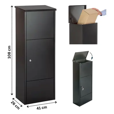 Large Parcel Delivery Drop Box Lockable Home Storage Letter Post Box