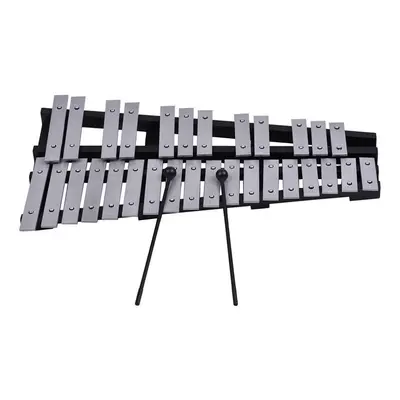 Foldable Note Glockenspiel Xylophone Wooden Frame Aluminum Bars Educational Percussion Musical