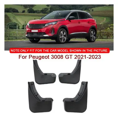 (black) Car Styling For Peugeot Gt Abs Car Mud Flaps Splash Guard Mudguards Mudflaps Front Rear 