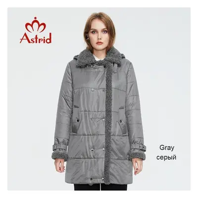 (grey,green, 8XL) Astrid Winter Jacket Women Fur Collar Faux Fur Tops Fashion Oversize Parkas Wo