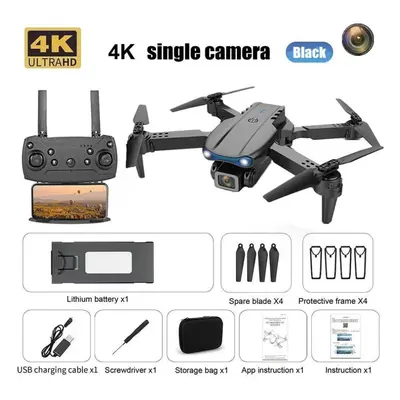 (black, single camera) Drones With Cameras Foldable Drones With Camera For Adults 4k Drone For S