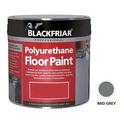 Blackfriar Mid Grey Polyurethane Floor Paint Hard Wearing 5L