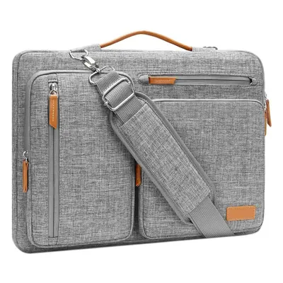 (15 inch, Gray) Protective Laptop Shoulder Bag,14 inch Computer Bag Compatible with MacBook Air