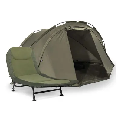 1-Man Fishing Bivvy/Carp Tent, Waterproof & UV Protection Quick Assembly Pre-Threaded Poles with