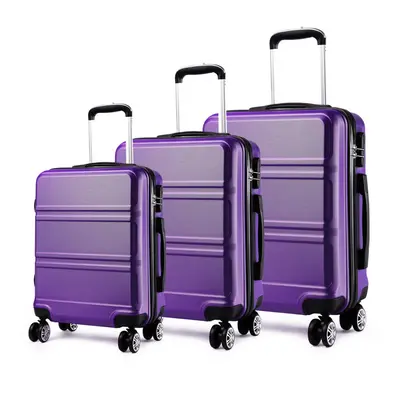 (20 + + inch Purple) 20/24/28 ABS Hard Shell Luggage Travel Suitcase Wheels Spinner Or Pieces Wi