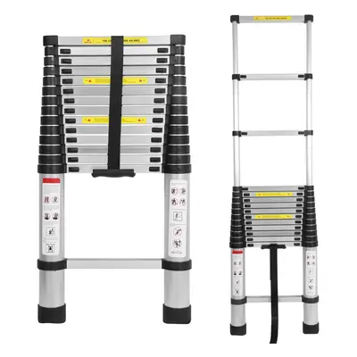 Telescoping Ladde 4.4M Aluminum Extension Ladder 330lbs Max Capacity Collapsible Ladder Multi-Pu