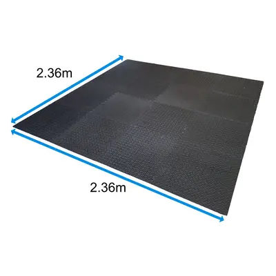 (16 Mats - 2.36m x 2.36m) Happy Hot Tubs Interlocking EVA Floor Mat Base Surround Floor Protecto