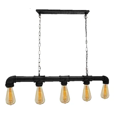 (Black Industrial Pendant Lamp Steampunk Vintage Ceiling Lights Metal Retro Loft (Bulbs are incl