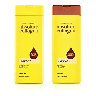 Absolute Collagen - Thickening Collagen Complex Shampoo and Conditioner Set 500ml - For Thin & F