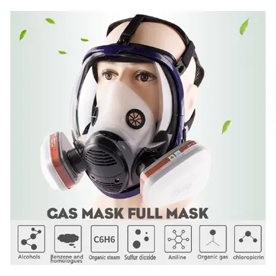 21 In Chemical Gas Mask Chemical Biological Radioactive Contamination Self-priming Full Face Mas