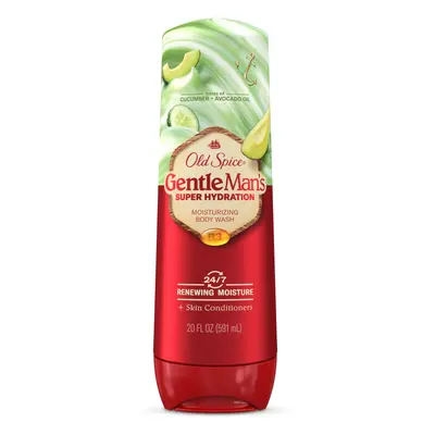 Old Spice Super Hydration Body Wash GentleMan's Blend, Cucumber + Avocado Oil Scent for Deep Cle