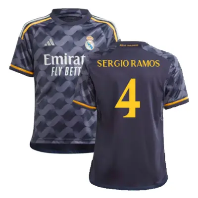 (XXL) Real Madrid Away Shirt (Kids) (Sergio Ramos 4)